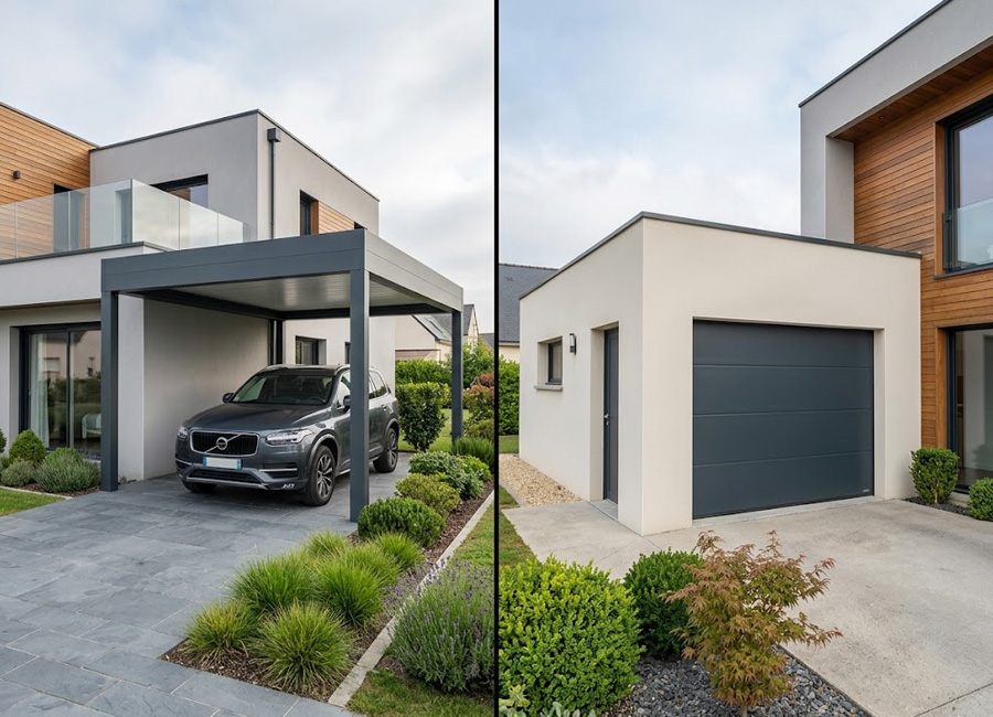 Carport ou garage : quelle solution pour abriter votre véhicule en Maine-et-Loire ?